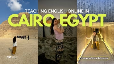 Day in the Life Teaching English Online in Cairo, Egypt with Monica Scotti
