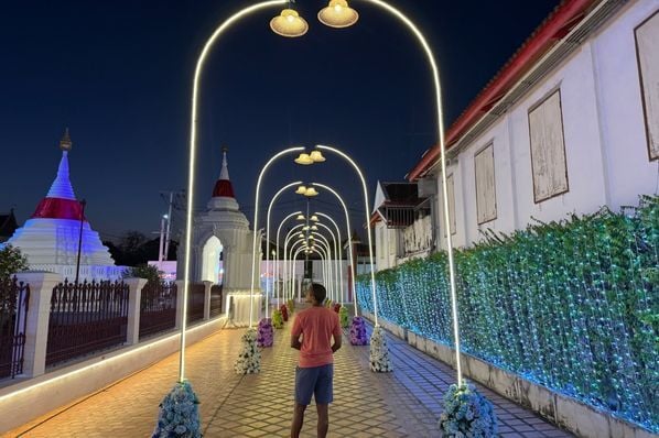 ITA Advisor Kenneth walking in Thailand at night