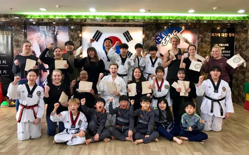 Attend a taekwando demonstration